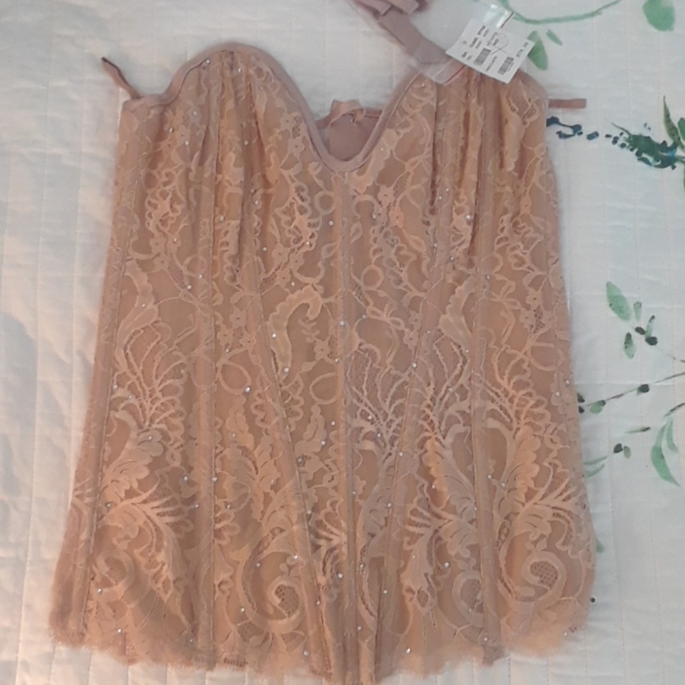 Boned Corset with Garters